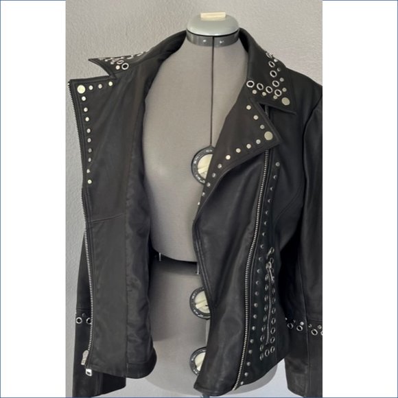 Wilson's Leather - Black Leather Jacket - Picture 4 of 5